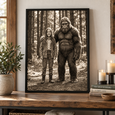 19th Century Sasquatch Photo - Personalized Posterft Love