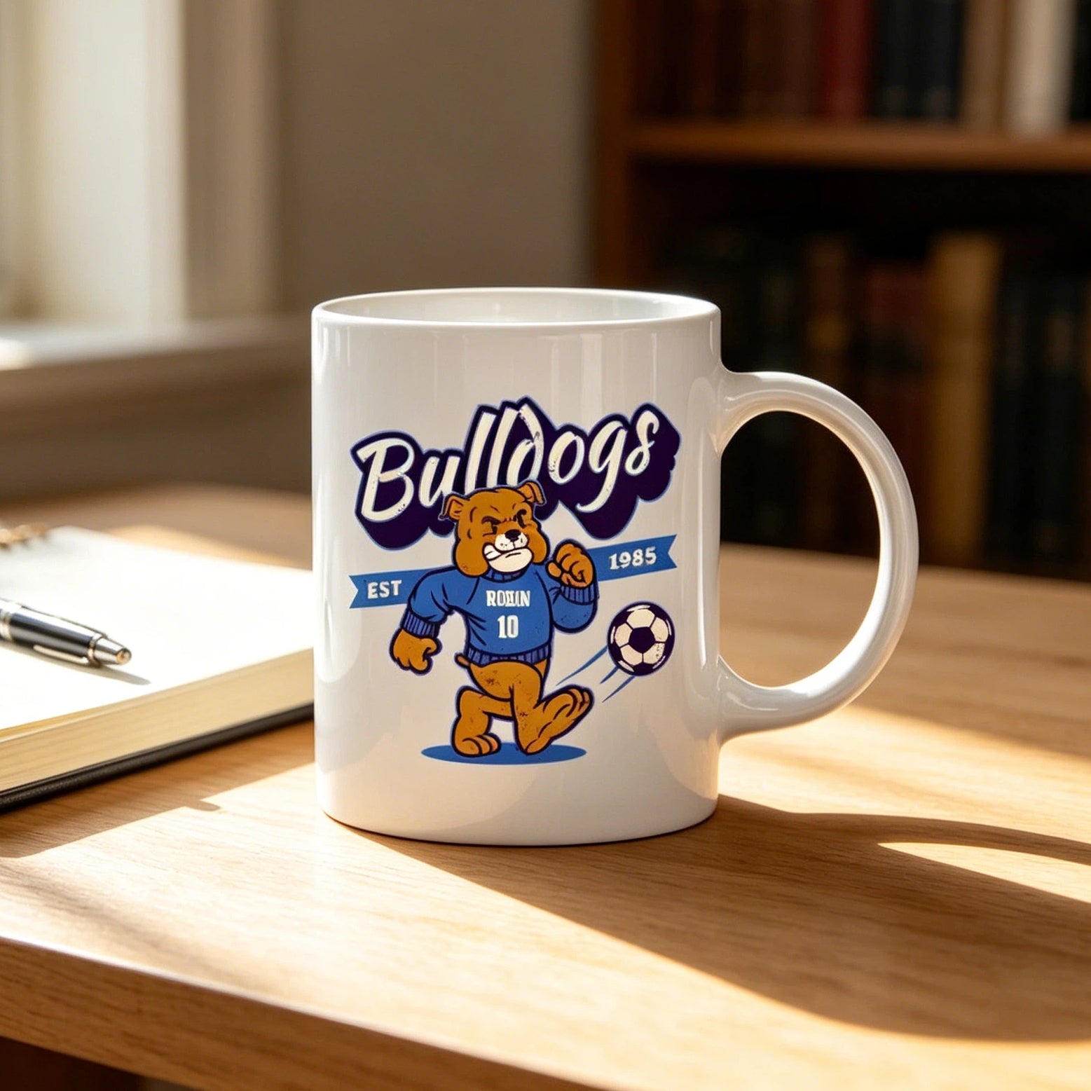 Bulldogs Soccer Personalized Mug - Funny Father’s Day Gift for Dad or Husband