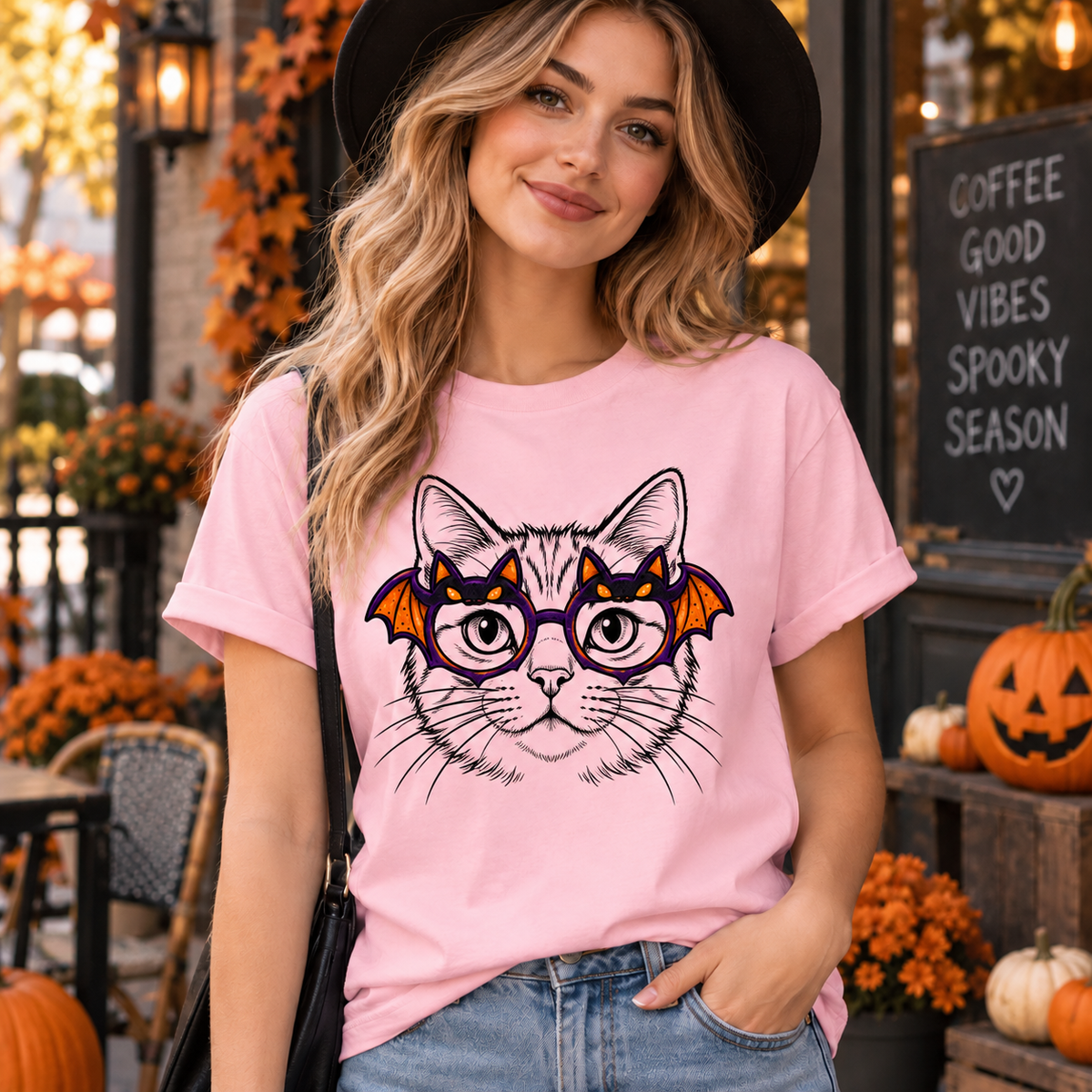 Custom Pet Portrait Halloween Shirt, Upload Your Pet Photo, Pet Style Glasses Graphic T-Shirt, Sweatshirt & Hoodie, Halloween Gift for Pet Lovers