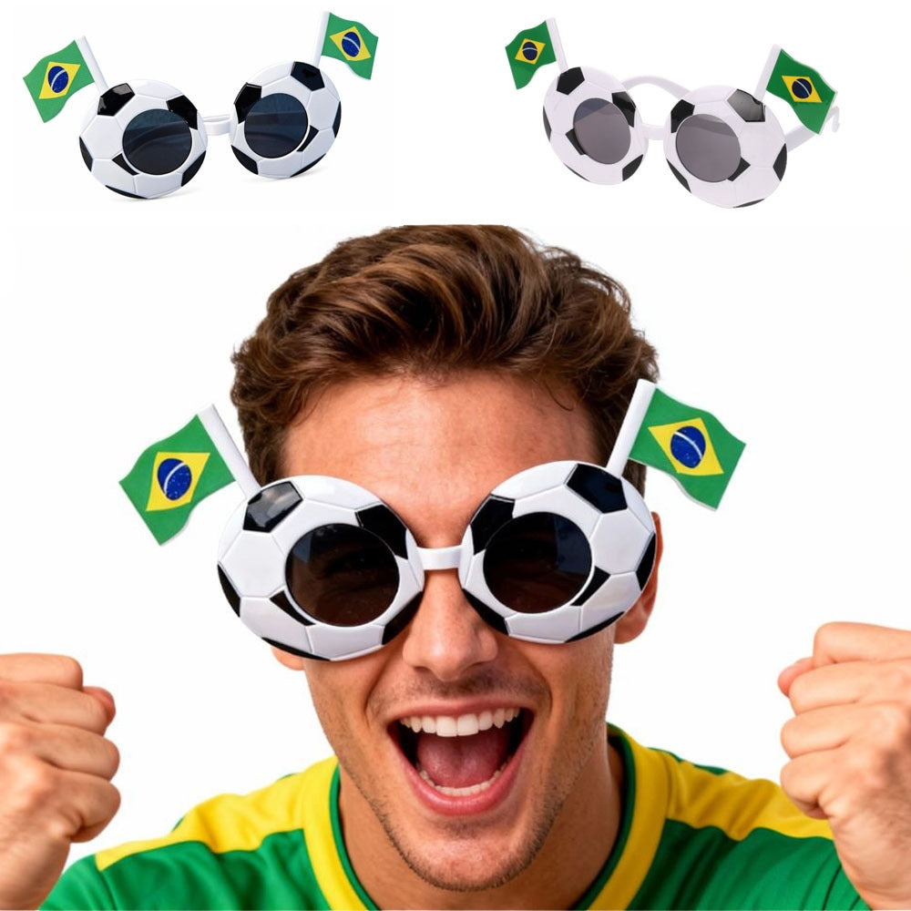 2026 USA-Canada-Mexico Soccer Sunglasses — USA & Canada Flag Cheering Props — UV400 Sunglasses