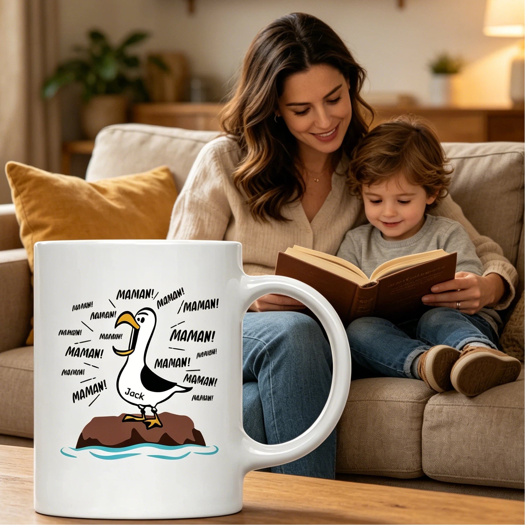 Seagull Mom Mom Mom - Personalized Mug - Funny Mother's Day Gift For Mom