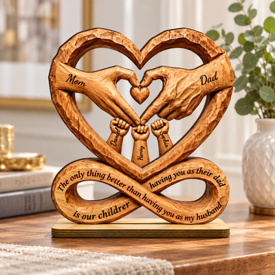 The Only Better Thing - Personalized 2-Layered Wooden Plaque - Father's Day Gift for Husband