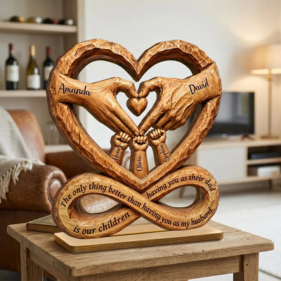 The Only Better Thing - Personalized 2-Layered Wooden Plaque - Father's Day Gift for Husband