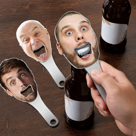Funny Custom Face Photo Decor Bar Party With Magnet - Wedding, Bachelor - Personalized Bottle Opener