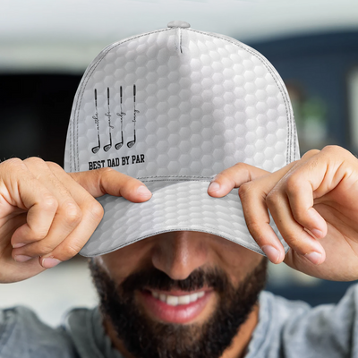 Father's Day Gifts, Best Dad By Par, Best Grandpa By Par - Personalized Cap
