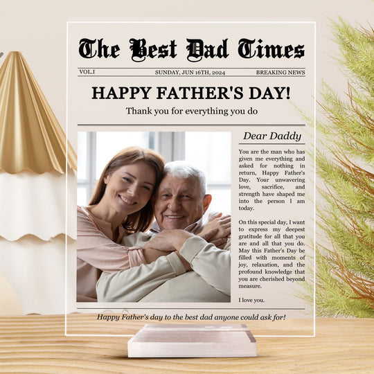 Father's Day Gift You Are The Man Given Me Everything - Personalized Photo Poster