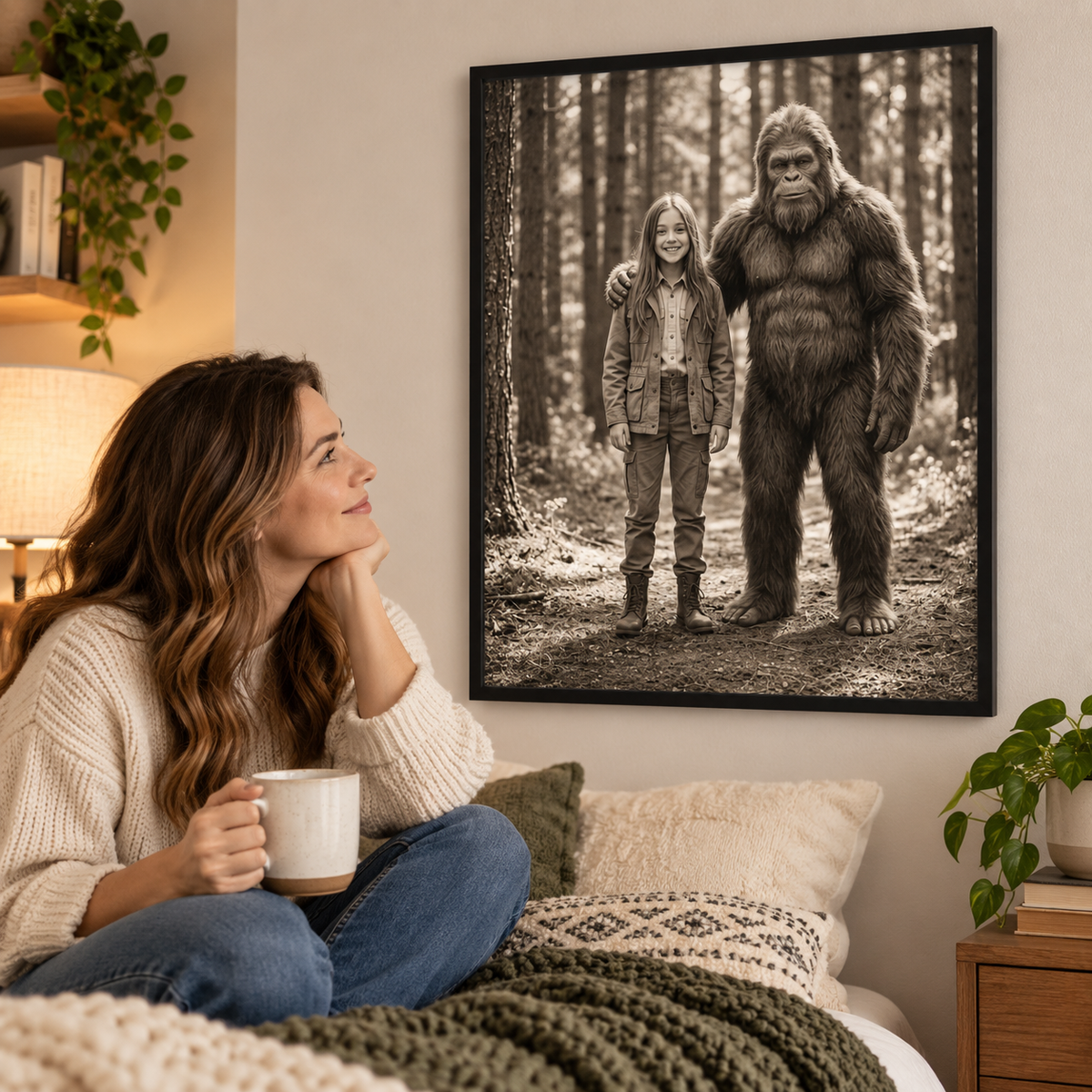 19th Century Sasquatch Photo - Personalized Posterft Love