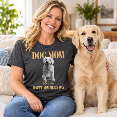 Trending Vintage Dog Mom - Personalized Shirt - Mother's Day Gift For Dog Mom