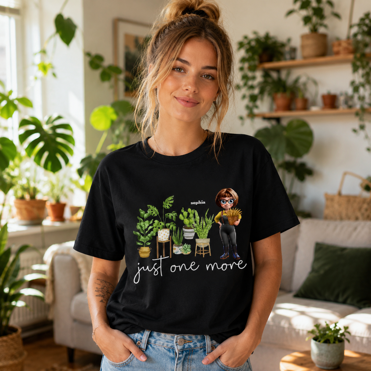 Just One More Plants - Personalized T Shirt