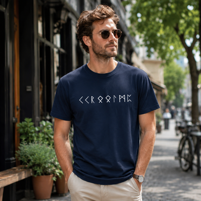 Father's Day Gifts, Name In Runes Viking - Personalized Shirt