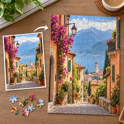 Personalized Photo Puzzle, Custom Picture Jigsaw Puzzle Made from Your Photo, Unique Birthday & Christmas Gift for Family and Friends