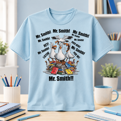 Funny Seagulls Calling Hey! Teacher Personalized Shirt - Funny Custom Name Gift For Teachers, Appreciation Gift