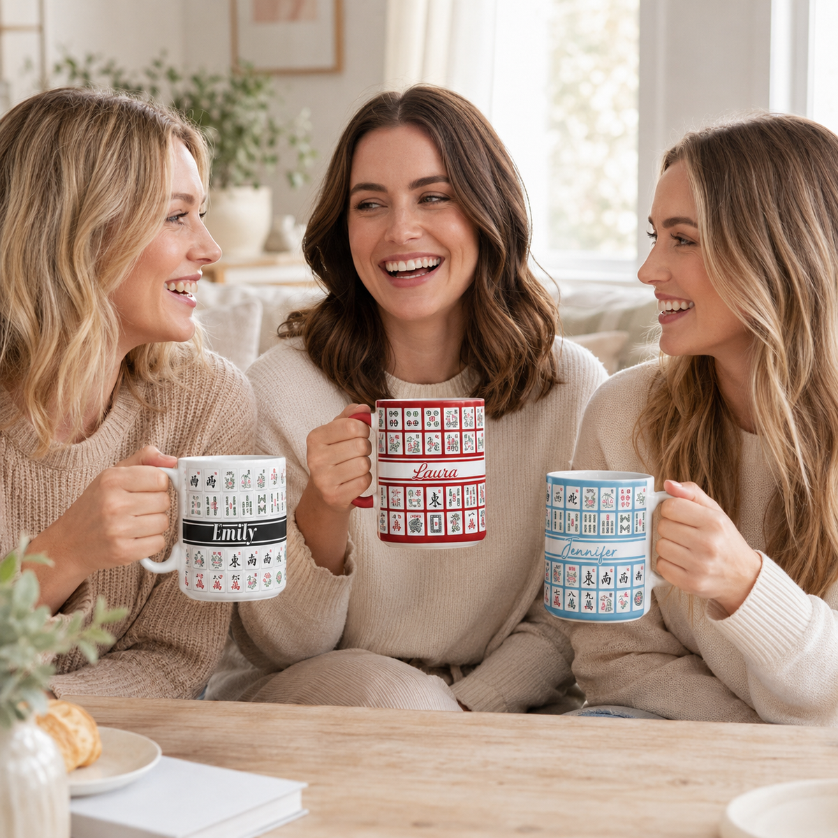 Custom Monogram, Name Gift For Mahjong Lovers - Personalized Mug