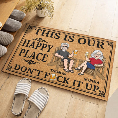 Custom Home Decor Decorative Mat - Personalized Summer Vacation And Travel Gifts For Husband And Wife, Him And Her - Our Little Slice Of Heaven