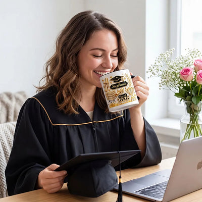 3D Effect Class Of Graduation - Personalized Mug - Graduation Gift, Keepsake For Daughter, Granddaughter
