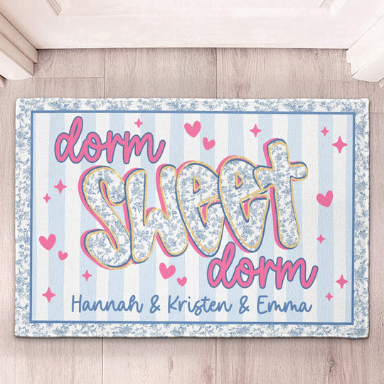 Dorm Sweet Dorm - Personalized Doormat