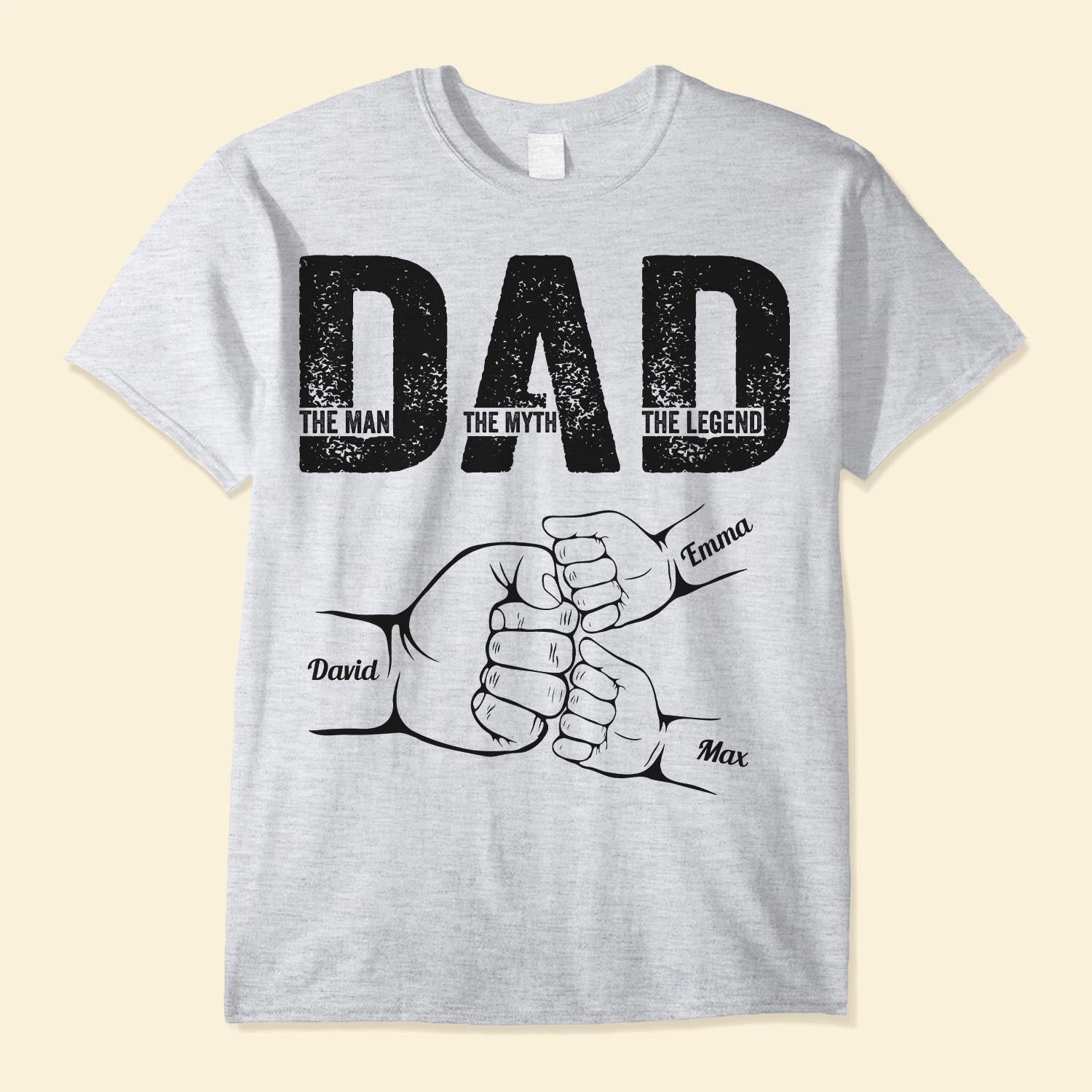 Father's Day Gifts, Dad The Man The Myth The Legend - Personalized Shirt Father's Day