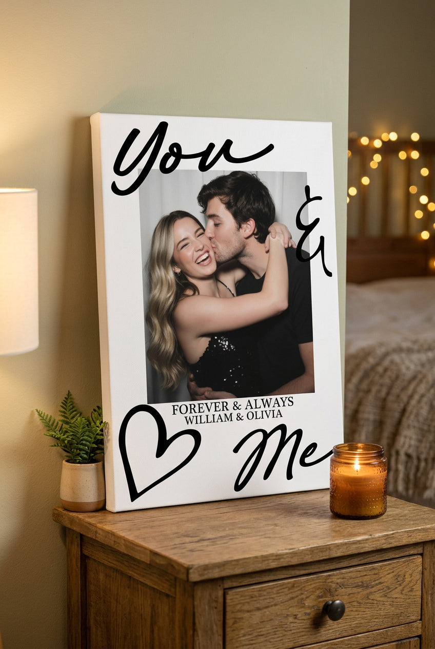 Couple Gift You & Me Forever & Always Gift For Her Gift For Him - Personalized Photo Poster