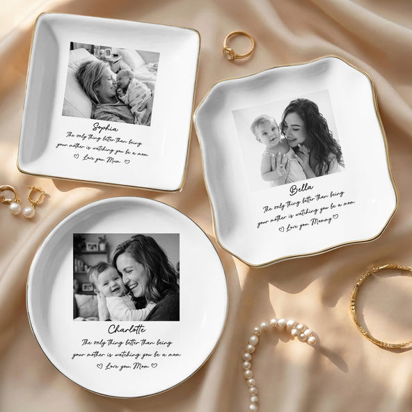 Only Thing Better Than Being Your Mother Is Watching You Be A Mom - Personalized Jewelry Dish
