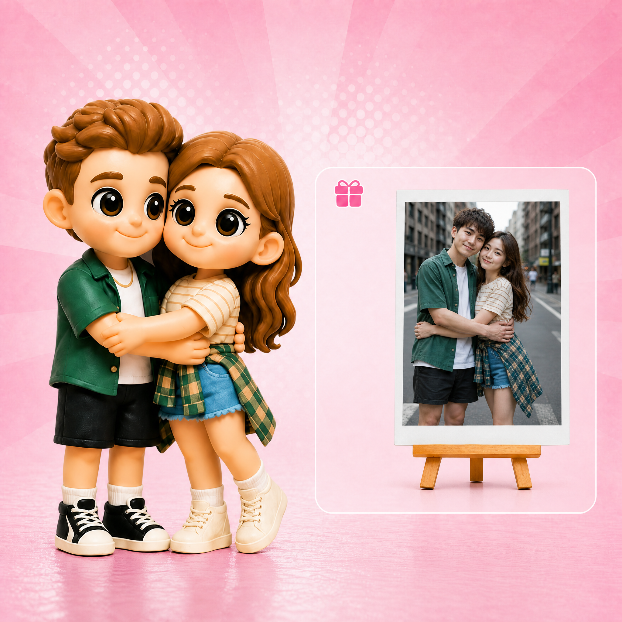 Personalized 3D Keychain from Photo – Custom Bag Charm Gift for Him & Her