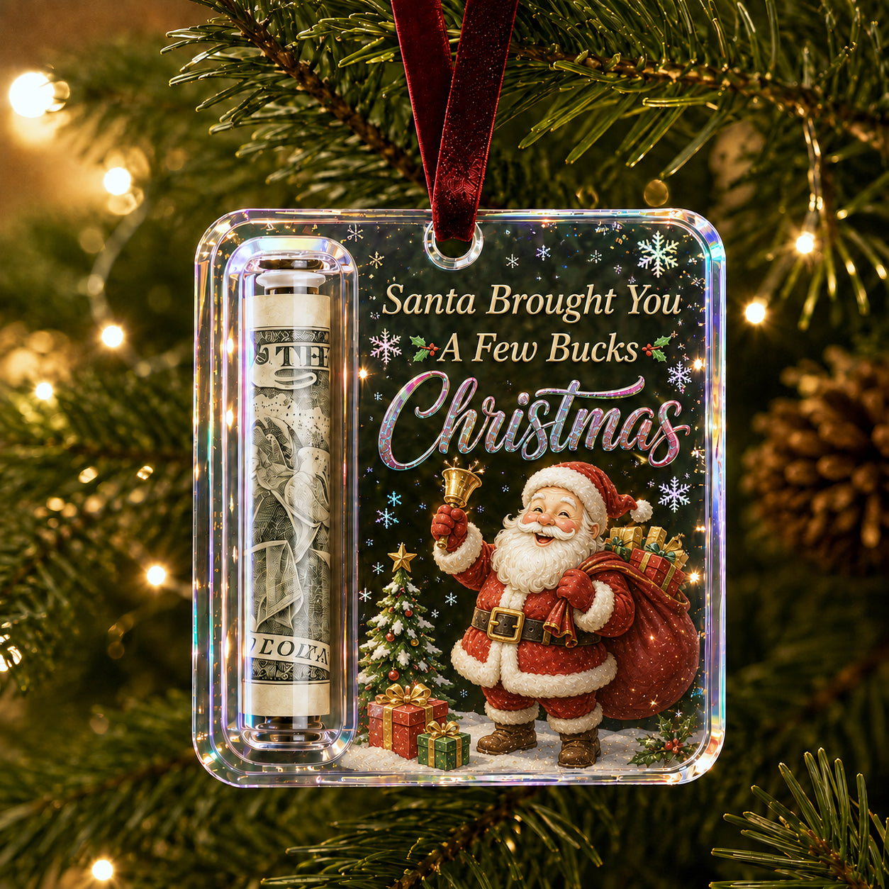 Christmas Cash Gift Ornament - Make Cash Feel Like A Real Christmas Gift