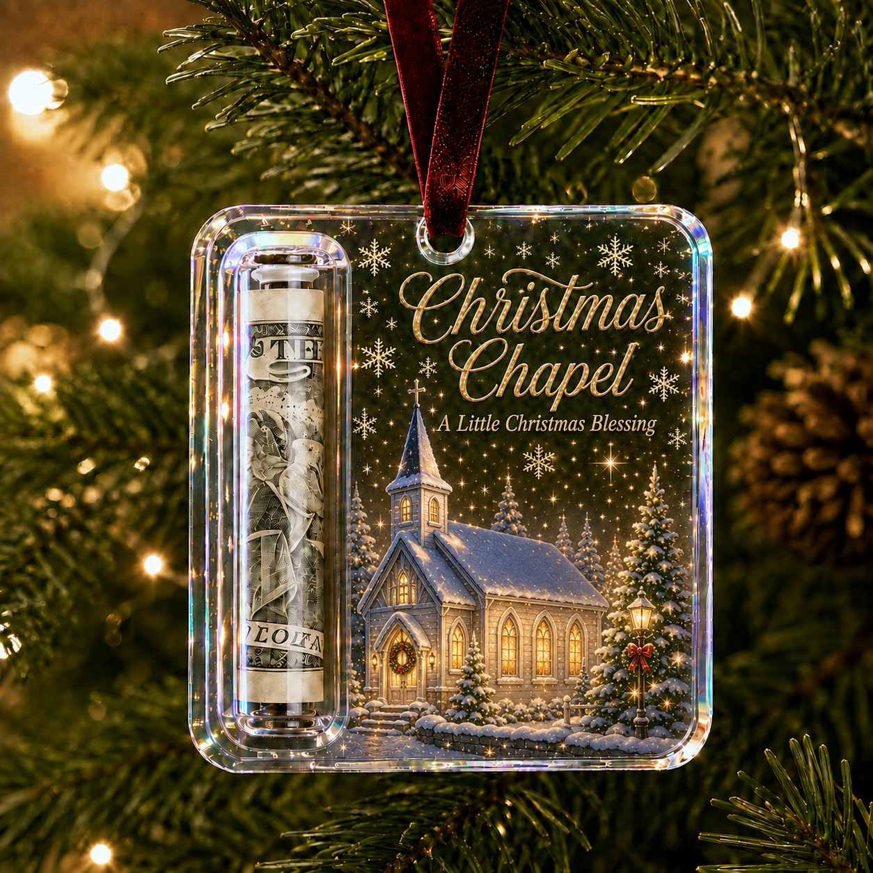Christmas Cash Gift Ornament - Make Cash Feel Like A Real Christmas Gift
