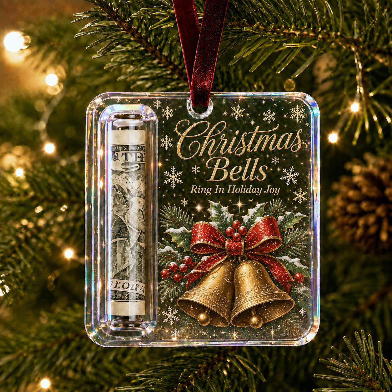 Christmas Cash Gift Ornament - Make Cash Feel Like A Real Christmas Gift