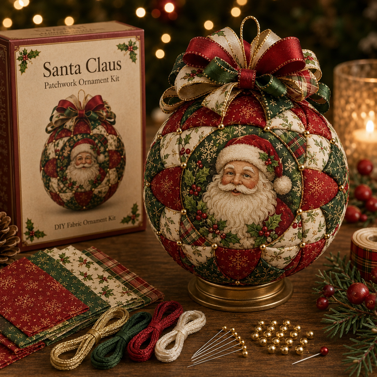 Christmas Classics Patchwork Ornament DIY Kit