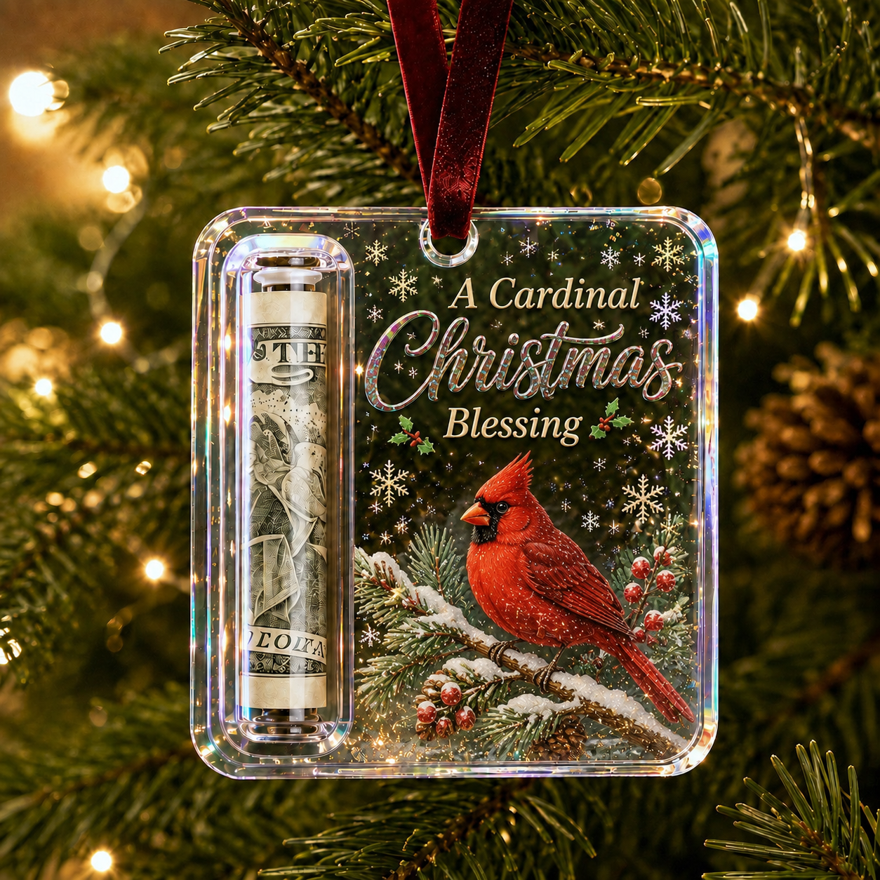 Christmas Cash Gift Ornament - Make Cash Feel Like A Real Christmas Gift