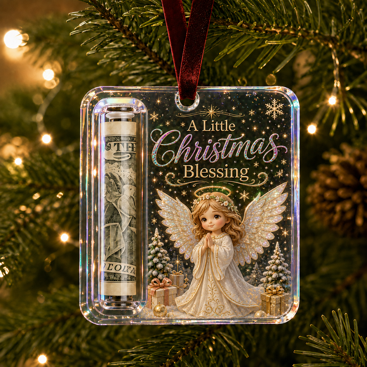 Christmas Cash Gift Ornament - Make Cash Feel Like A Real Christmas Gift