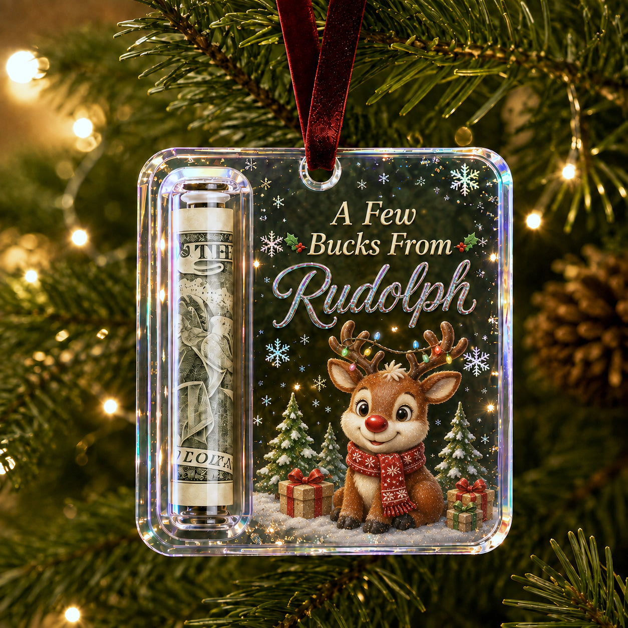 Christmas Cash Gift Ornament - Make Cash Feel Like A Real Christmas Gift