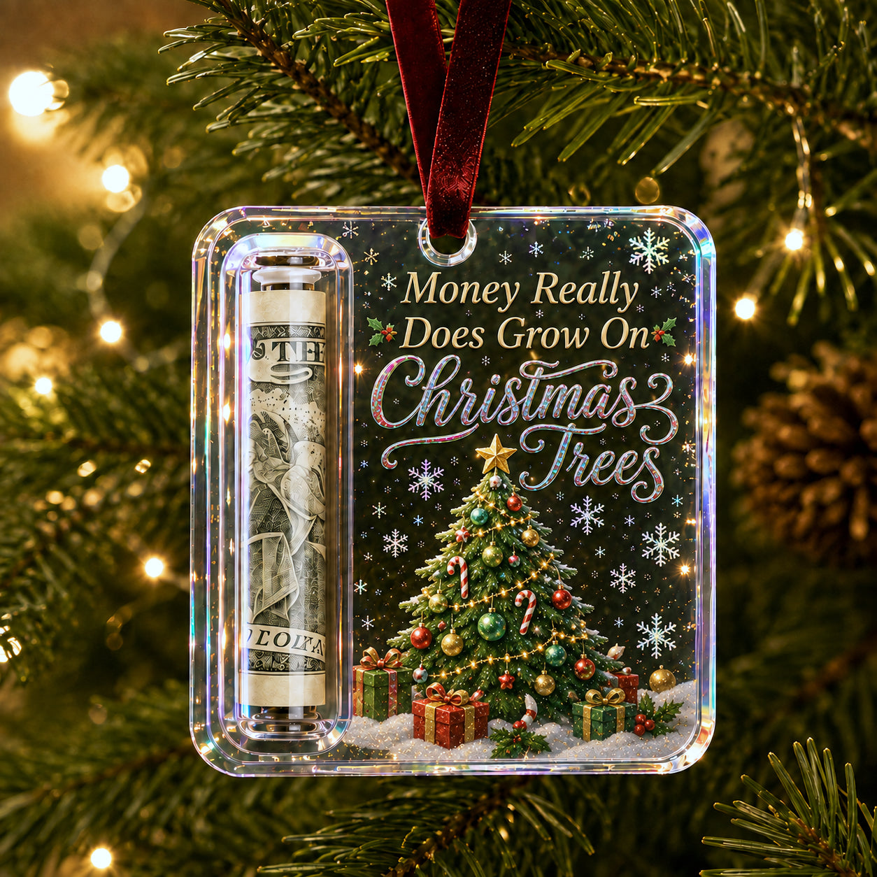Christmas Cash Gift Ornament - Make Cash Feel Like A Real Christmas Gift