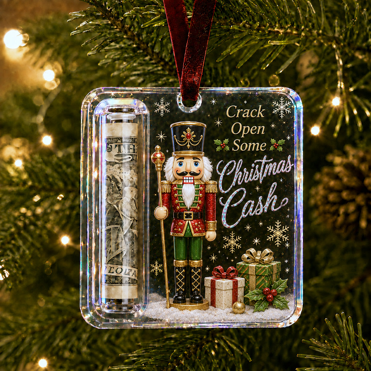 Christmas Cash Gift Ornament - Make Cash Feel Like A Real Christmas Gift