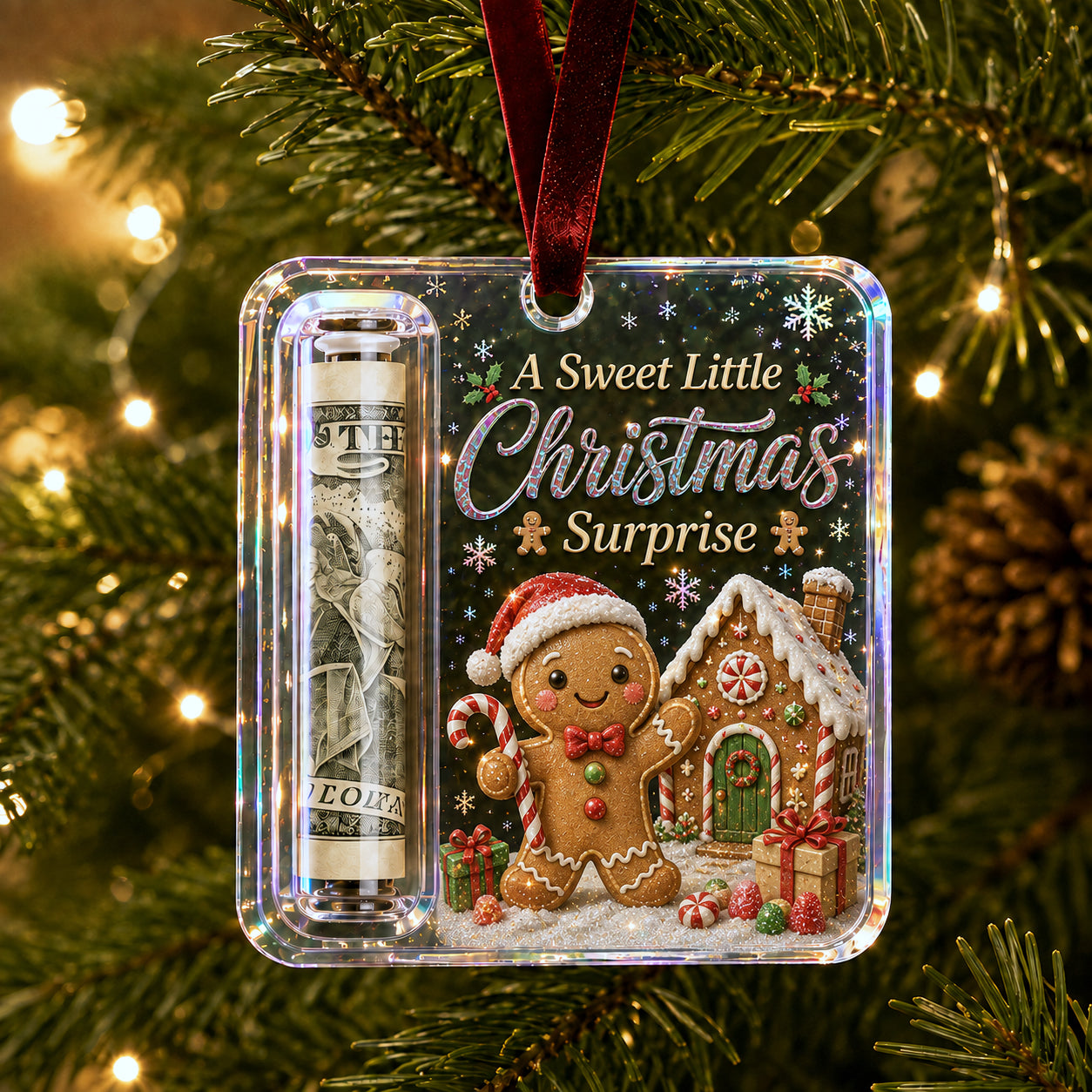 Christmas Cash Gift Ornament - Make Cash Feel Like A Real Christmas Gift