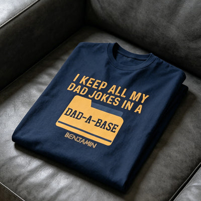 Personalized Dad Name Shirt Joke Collection T- shirt Funny Father’s Day Gift for Dad