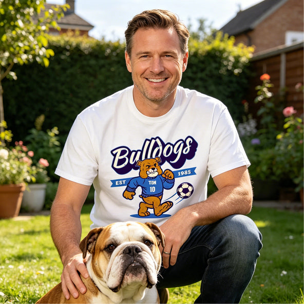 Bulldogs Soccer Personalized Dad Name Shirt - Funny Father’s Day Gift for Dad or Husband