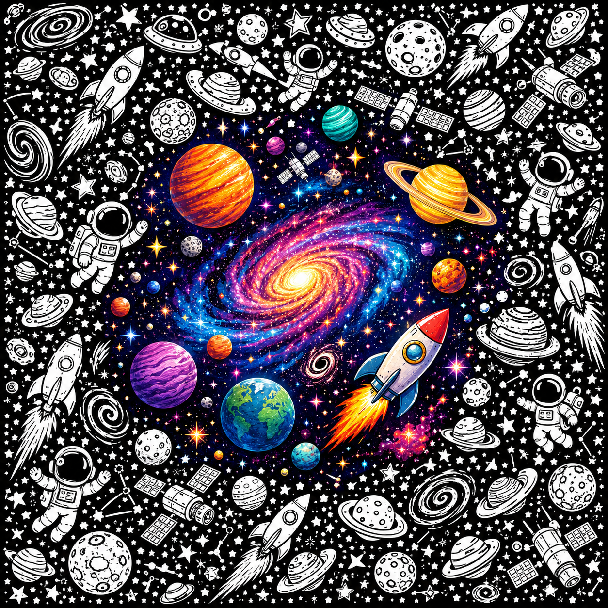 DIY Drawing Blanket with 24 Colors Markers, Doodle Your Own Blankets, Customizable Washable Paint & Play Blankets for Adults