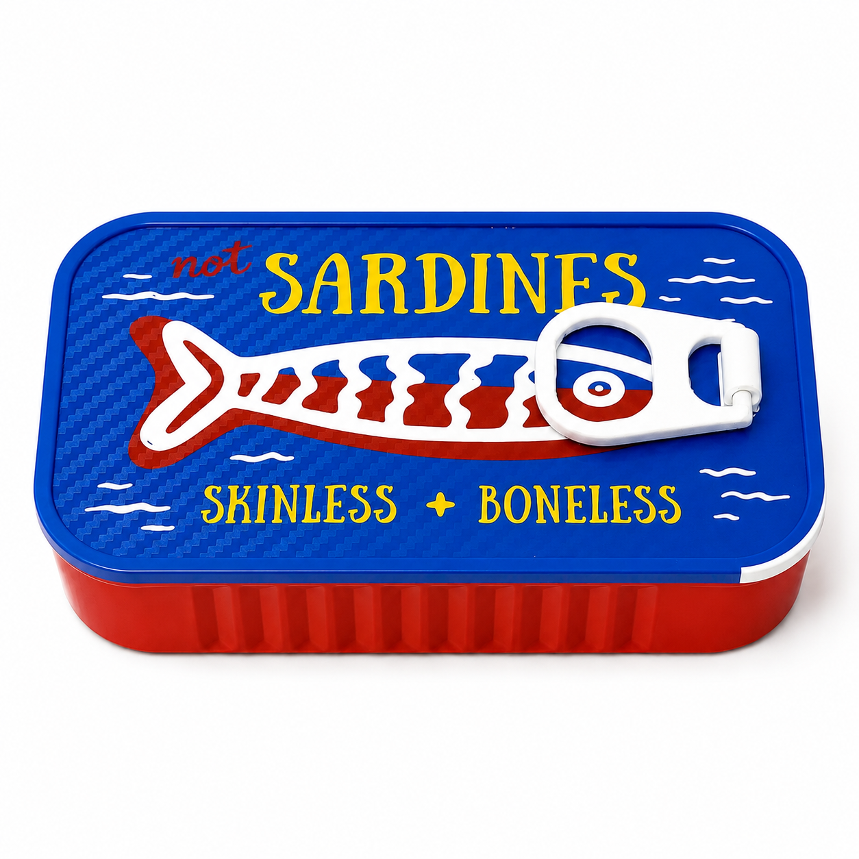 Sardines Jewelry Box – Novelty Fish Tin-Shaped Travel Jewelry Case with Playful Sardine Design for Birthday, Christmas & Vacation Gifts for Women, Girls and Fish Lovers