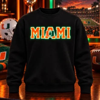 NCAA American Football LED Glow Sweatshirt – College Team Logo Design, Game Day Gift for Football Fans