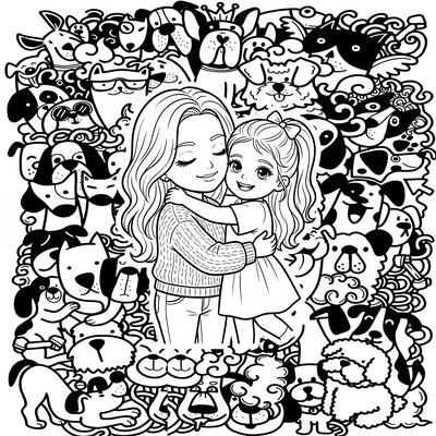 Custom DIY Line Art Blanket, Upload Your Photo To Make Unique Black And White Outline Doodle Blanket, Washable Coloring Throw Blanket For Adults & Family