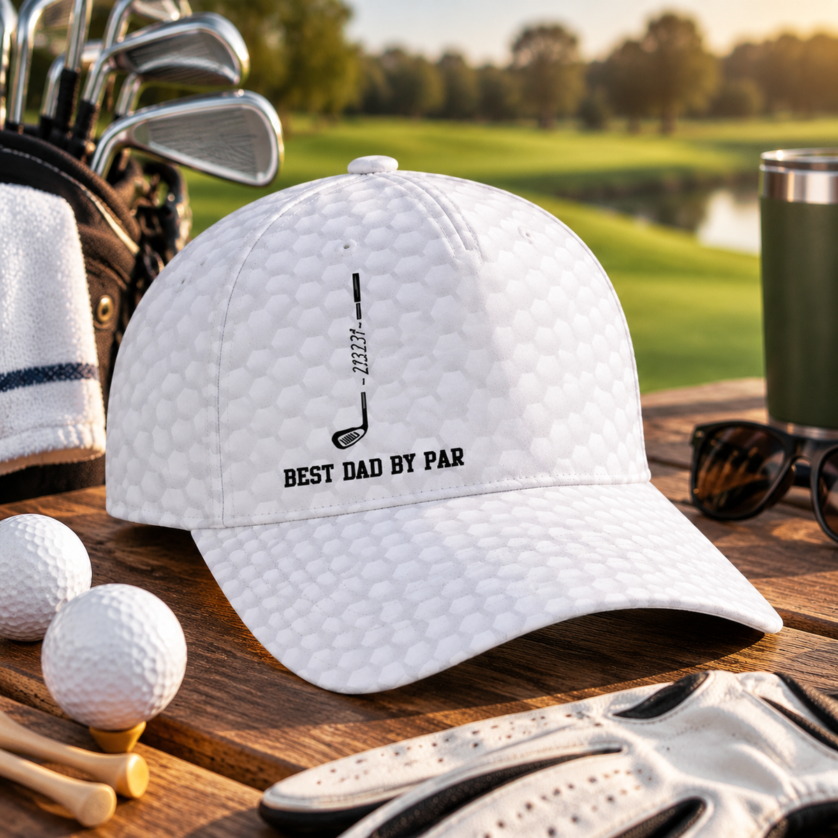 Father's Day Gifts, Best Dad By Par, Best Grandpa By Par - Personalized Cap