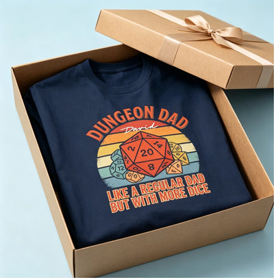 Dungeon Dad Custom Name Shirt - Funny Father’s Day Gift
