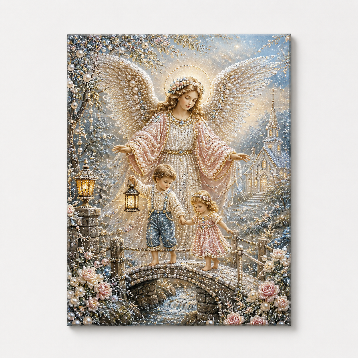 Halloween Ghost Pearl Art DIY Kit, Spooky Cute 3D Diamond Painting Crafts for Adults, DIY Fall Home Decor Wall Art, Beginner DIY Seasonal Party Gift