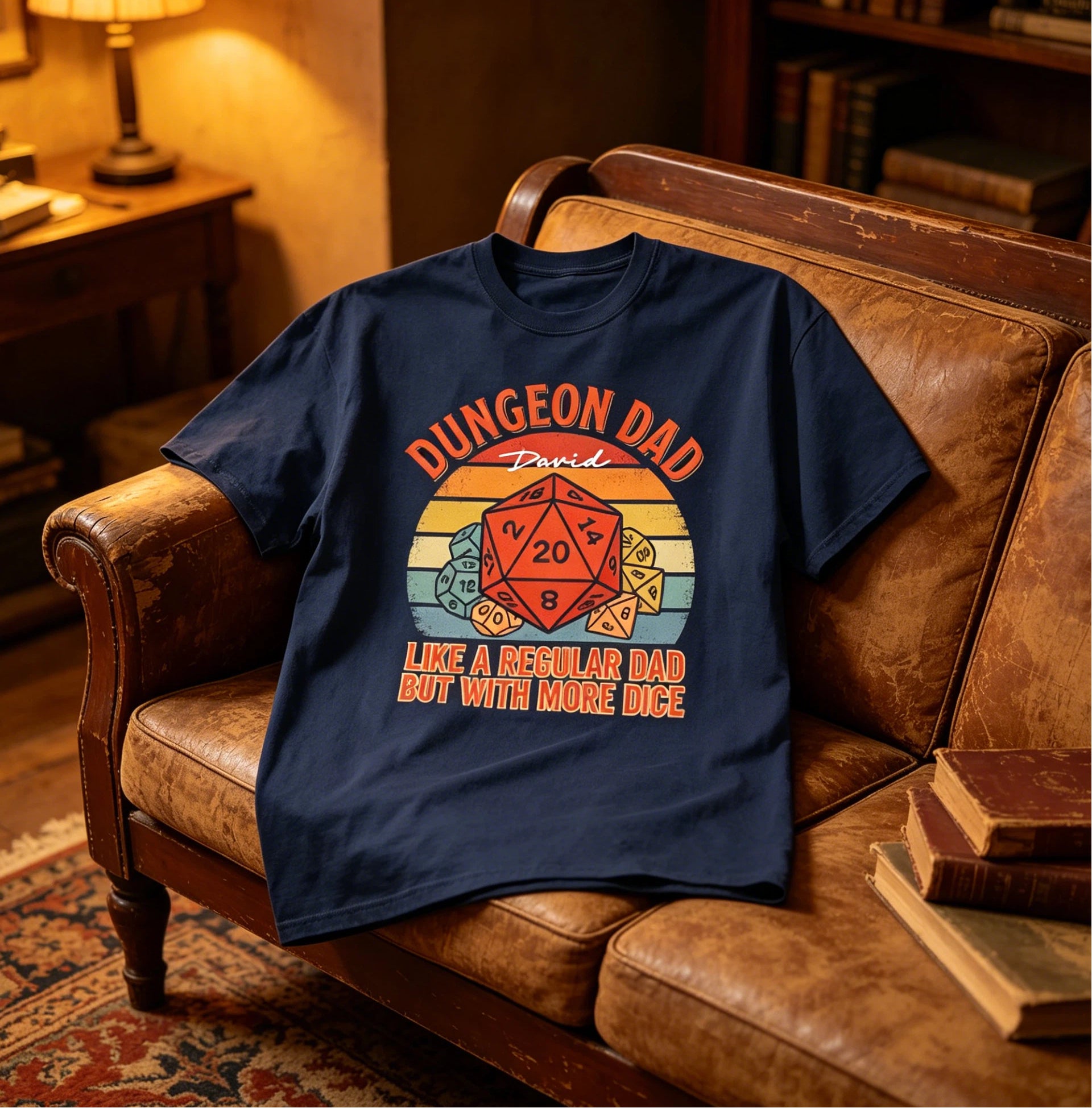 Dungeon Dad Custom Name Shirt - Funny Father’s Day Gift