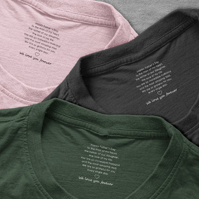 Father's Day Gifts, Happy Father's Day To The Man Of My Heart - Personalized Shirt