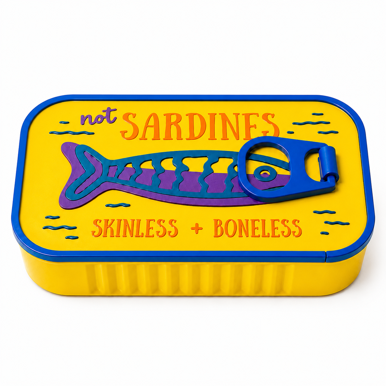 Sardines Jewelry Box – Novelty Fish Tin-Shaped Travel Jewelry Case with Playful Sardine Design for Birthday, Christmas & Vacation Gifts for Women, Girls and Fish Lovers