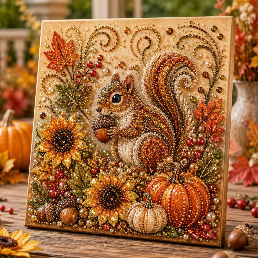Halloween Ghost Pearl Art DIY Kit, Spooky Cute 3D Diamond Painting Crafts for Adults, DIY Fall Home Decor Wall Art, Beginner DIY Seasonal Party Gift