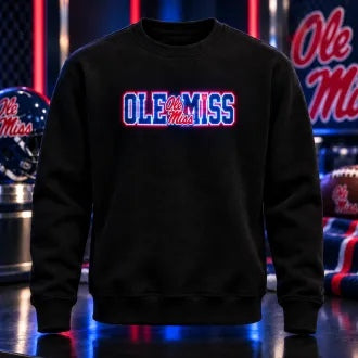 NCAA American Football LED Glow Sweatshirt – College Team Logo Design, Game Day Gift for Football Fans