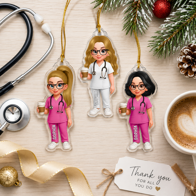 Personalized Healthcare Worker Ornament, Nurse & Medical Professional Gift