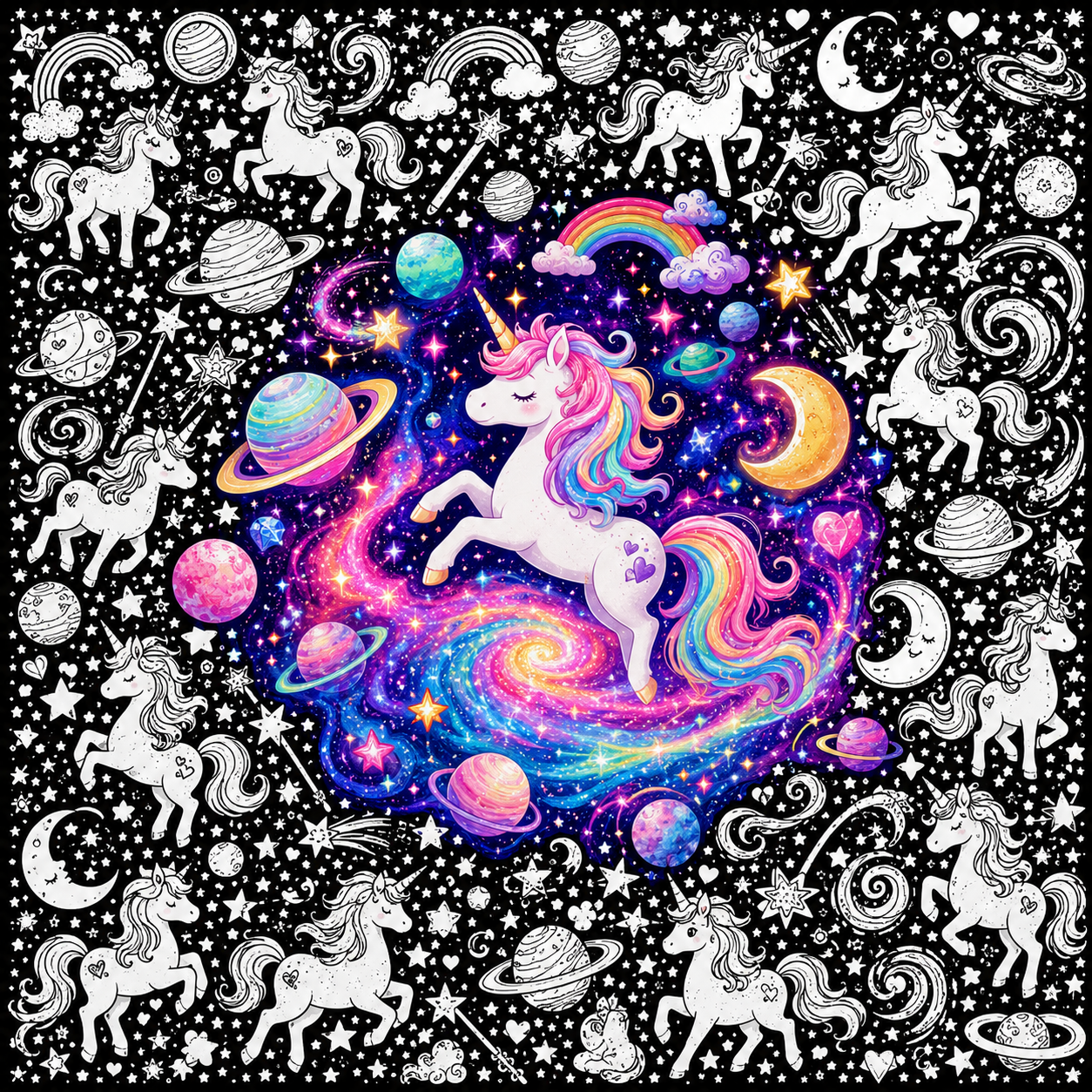 DIY Drawing Blanket with 24 Colors Markers, Doodle Your Own Blankets, Customizable Washable Paint & Play Blankets for Adults